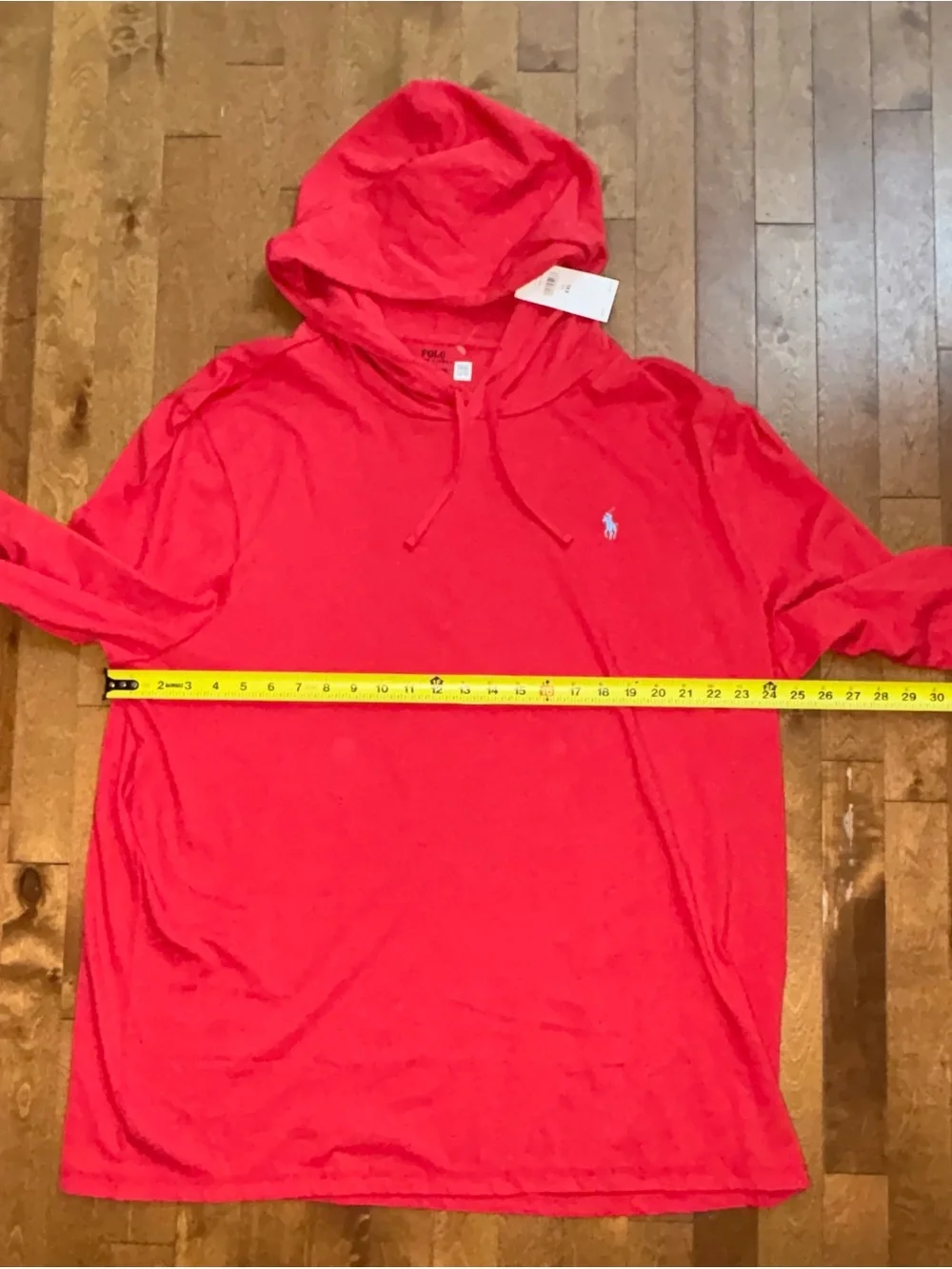 Polo Ralph Lauren Red Hoodie XXL NWT 100% Cotton Embroidered Pony Pullover